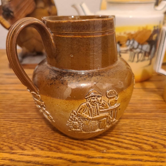 Royal Dalton Stoneware Pottery Whiskey Jug 5"x4.5" - Picture 2 of 9